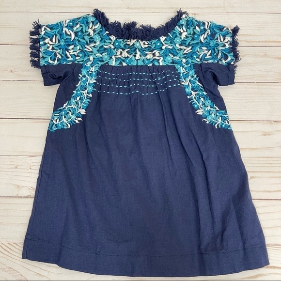 Peek Other - Peek Short Sleeve Embroidered Bohemian Dress Size 12-18 months